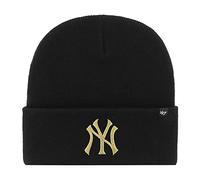 '47 Brand - Berretto invernale Haymaker Metallic NY Yankees, colore: Nero
