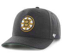 47 Brand Boston Bruins B Logo Black Cold Zone MVP DP Curved Visor Cap Snapback