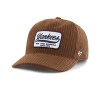47 Brand Cap Cord Snapback Yankees Marrone Patch Logo, Einheitsgröße