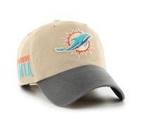 '47 Brand Cap NFL Delfini De Miami Ashfield Pulire Fino Basecap Mia Logo Ricamo