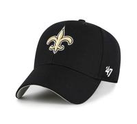 '47 NFL New Orleans Saints MVP - Berretto da baseball unisex con velcro regolabile, taglia unica, logo della squadra, colore nero, Nero , Taglia unica