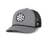 47 Brand Cap NHL Boston Bruins Carbon Rope TRUCKER Charcoal Basecap Grigio Mesh