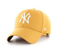 47 Brand Cappellino MLB New York Yankees MVP Curved V Struct Fit Giallo OSFA (Formato Misura Qualsiasi)