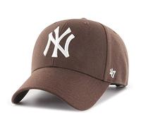 47 Brand Cappellino MLB New York Yankees MVP Curved V Struct Fit Marrone OSFA (Formato Misura Qualsiasi)