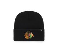 47 Brand Chicago Blackhawks Black Haymaker NHL Cuff Knit Beany Beanie One Size Forty Seven