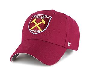 47 Brand EPL West Ham United FC EPL-MVP17WBV-CAA, Mens cap with a Visor, Burgundy, One Size EU