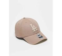 47 Brand - LA Dodgers Clean Up - Cappellino da baseball marrone con logo tono su tono One Size