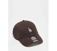 47 Brand - LA Dodgers Clean Up - Cappellino marrone con logo piccolo One Size