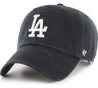 47 Brand Los Angeles Dodgers Nero Clean Up Curved Visor Strapback Cap