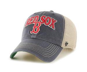 '47 Brand MLB Boston Red Sox Clean Up Tuscaloosa Trucker Mesh Cappello, Snapback regolabile Navy