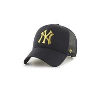 47 Brand MLB New York Yankees Branson cap B-BRMTL17CTP-BK, Unisex cap with a Visor, Black, One Size EU