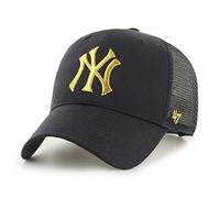 47 Brand MLB New York Yankees Branson cap B-BRMTL17CTP-BK, Unisex cap with a Visor, Black, One Size EU