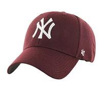 47 Brand MLB New York Yankees Kids cap B-RAC17CTP-KM, Boy cap with a Visor, Burgundy, One Size EU