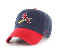 47 Brand MLB Two Tone Primary Logo Clean Up Verstellbare Baseballkappe, Einheitsgr e f r Erwachsene St. Louis Cardinals, Marineblau/Rot