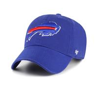 '47 NFL Buffalo Bills Clean Up - Berretto da baseball unisex con cinturino regolabile, taglia unica, logo della squadra, colore blu reale, Blu reale, Taglia unica
