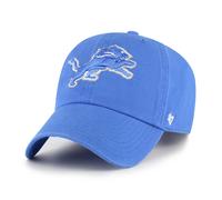 '47 NFL Detroit Lions Clean Up - Berretto da baseball unisex con cinturino regolabile, taglia unica, logo della squadra, colore Raz blu, Blue Raz, Taglia unica