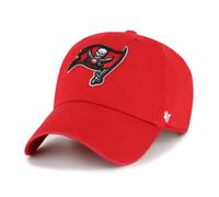 '47 NFL Tampa Bay Buccaneers Clean Up - Berretto da baseball unisex con cinturino regolabile, taglia unica, logo della squadra, colore rosso, Colore: rosso, Taglia unica
