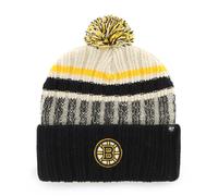 '47 Brand NHL Boston Bruins Long Range 47 Bracciale Knit Bobble Hat Maglia Logo