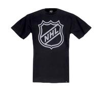 47 Brand - NHL Current Shield Logo Echo Tee - - Tops - Uomo - Nero - M