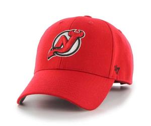 47 Brand NHL New Jersey Devils MVP cap H-MVP11WBV-RD, Mens cap with a Visor, Red, One Size EU