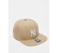 47 Brand - NY Yankees - Cappellino aderente beige con visiera rigida-Neutro No Size