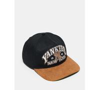 47 Brand - NY Yankees Hitch - Cappello con visiera nero con visiera in camoscio marrone-Multicolore One Size