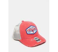 47 Brand - Philadelphia Phillies - Cappellino trucker rosso con motivo patchwork effetto invecchiato One Size