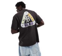 47 Brand - T-shirt nera con stampa dei Detroit Tigers-Nero S