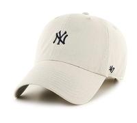 47 Brand Cappellino MLB New York Yankees Base Runner '47 Clean Up Bianco Taglia unica