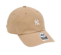 47 Brand Cappello Unisex MLB New York Yankees Base Runner Clean Up Beige ONE SIZE