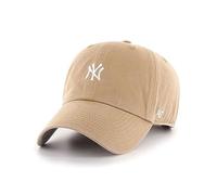 47 Brand Cappello Unisex MLB New York Yankees Base Runner Clean Up Beige ONE SIZE