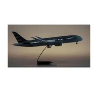 47 cm 1:130 per B787 con luce espositore da collezione in miniatura per modellini di aeroplani in resina pressofusa Set da gioco per hobby in miniatura(Lighted)