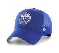 47 Brand Berretto da camionista Branson – NHL Edmonton Oilers – Regolabile – Blu Royal