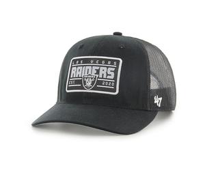 '47 Las Vegas Raiders NFL Hardline Trucker RF Unisex Basecap - Nero, Nero , Taglia unica