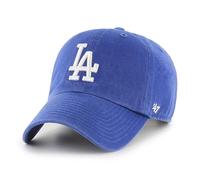 47 MLB Los Angeles Dodgers Clean Up, berretto da baseball unisex, cinturino regolabile e fibbia, logo bianco, colore blu reale, Royal, Taglia unica