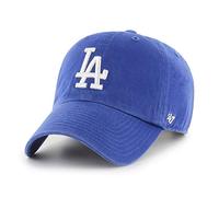 47 Los Angeles Dodgers MLB Clean Up Berretto da baseball unisex, regolabile, logo bianco, blu reale, Royal, Taglia unica