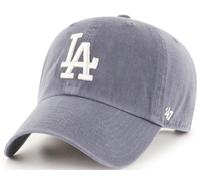 47 Marca Los Angeles Dodgers Vintage Navy Pulire Fino Curved Visor Strapback Cap