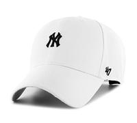 47 Brand Cappellino con visiera Base Runner Snap MVP NY Yankees bianco logo piccolo Taglia unica