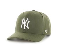 47 MLB New York Yankees Cold Zone MVP DP Cappellino Baseball Unisex Snapback Logo Bianco Colore Verde Oliva, Legno di sandalo., Taglia unica