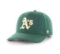 47 MLB Oakland Athletics Cold Zone MVP DP Cappellino Baseball Unisex Snapback Logo Bianco Colore Verde Scuro, Verde scuro, Etichettalia unica