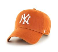 47 Cappellino con visiera MLB New York Yankees Clean Up regolabile Arancione/Bianco Taglia unica