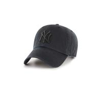'47 New York Yankees Brand Black on Black Clean Up Adjustable Unstructured Hat/cap by