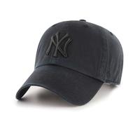 '47 New York Yankees Brand Black on Black Clean Up Adjustable Unstructured Hat/cap by