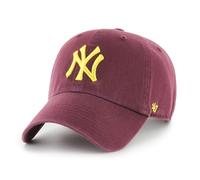 47 BRAND - 47 CAP MLB NEW YORK YANKEES CLEAN UP NLL DARK Bordeaux - Cappellino T.U Bordeaux