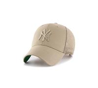 47 Brand - New York Yankees - Cappellino beige tono su tono con rete sul retro-Neutro One Size