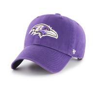 '47 NFL Baltimore Ravens Clean Up - Berretto da baseball unisex con cinturino regolabile, taglia unica, logo della squadra, colore viola, Lilla, Taglia unica