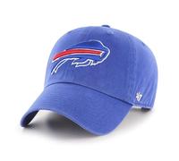 '47 NFL Buffalo Bills Clean Up - Berretto da baseball unisex con cinturino regolabile, taglia unica, logo della squadra, colore blu reale, Blu reale, Taglia unica