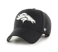'47 NFL Denver Broncos MVP - Berretto da baseball unisex con velcro regolabile, taglia unica, logo della squadra, colore nero, Nero , Taglia unica