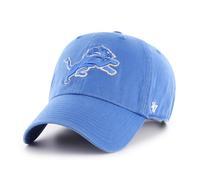 '47 NFL Detroit Lions Clean Up - Berretto da baseball unisex con cinturino regolabile, taglia unica, logo della squadra, colore Raz blu, Blue Raz, Taglia unica