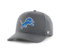 '47 NFL Detroit Lions Hitch RF Unisex Baseball Cap, regolabile Snapback Strap, Team Logo, Colour Charcoal, Carbone, Taglia unica